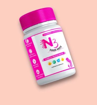 N3 HAIR MAX CABELO, PELE E UNHA 60 CAPSULAS