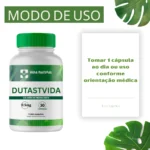 QUEDA CAPILAR (DUTASTVIDA) 0,5MG EM CAPSULAS CRESCE CABELO